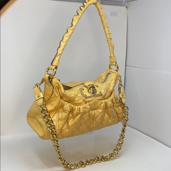 Marc Jacobs Julianne Yellow Patent Leather Bag - Picture 2 of 16